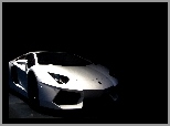 Biały, Lamborghini, Aventador